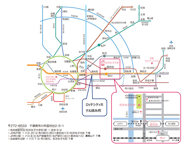 学会場までのアクセス図